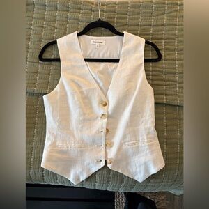 heartloom linen vest